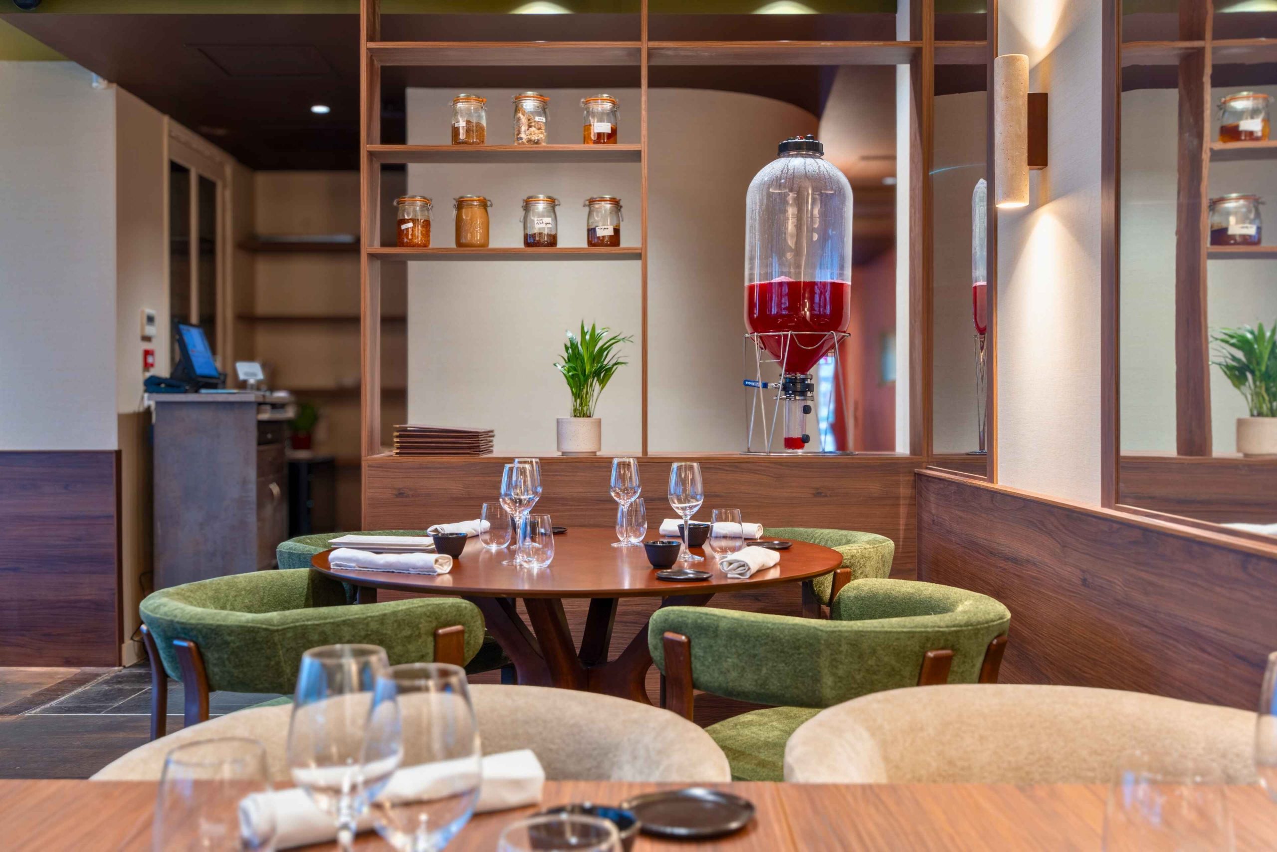 meuble sur mesure restaurant Mensa Tours design global identité culinaire
