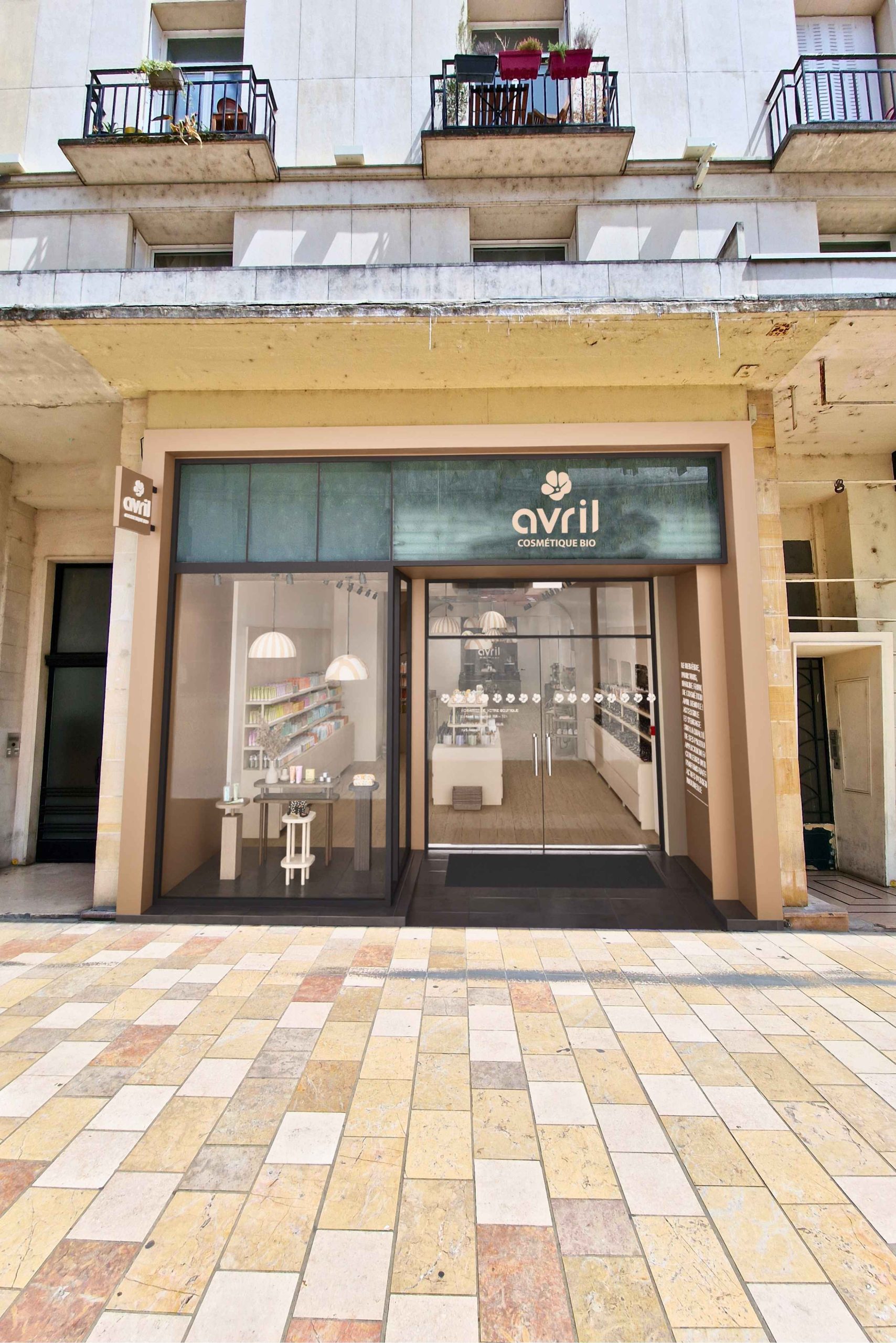 Visuel 3d facade boutique Avril Tours