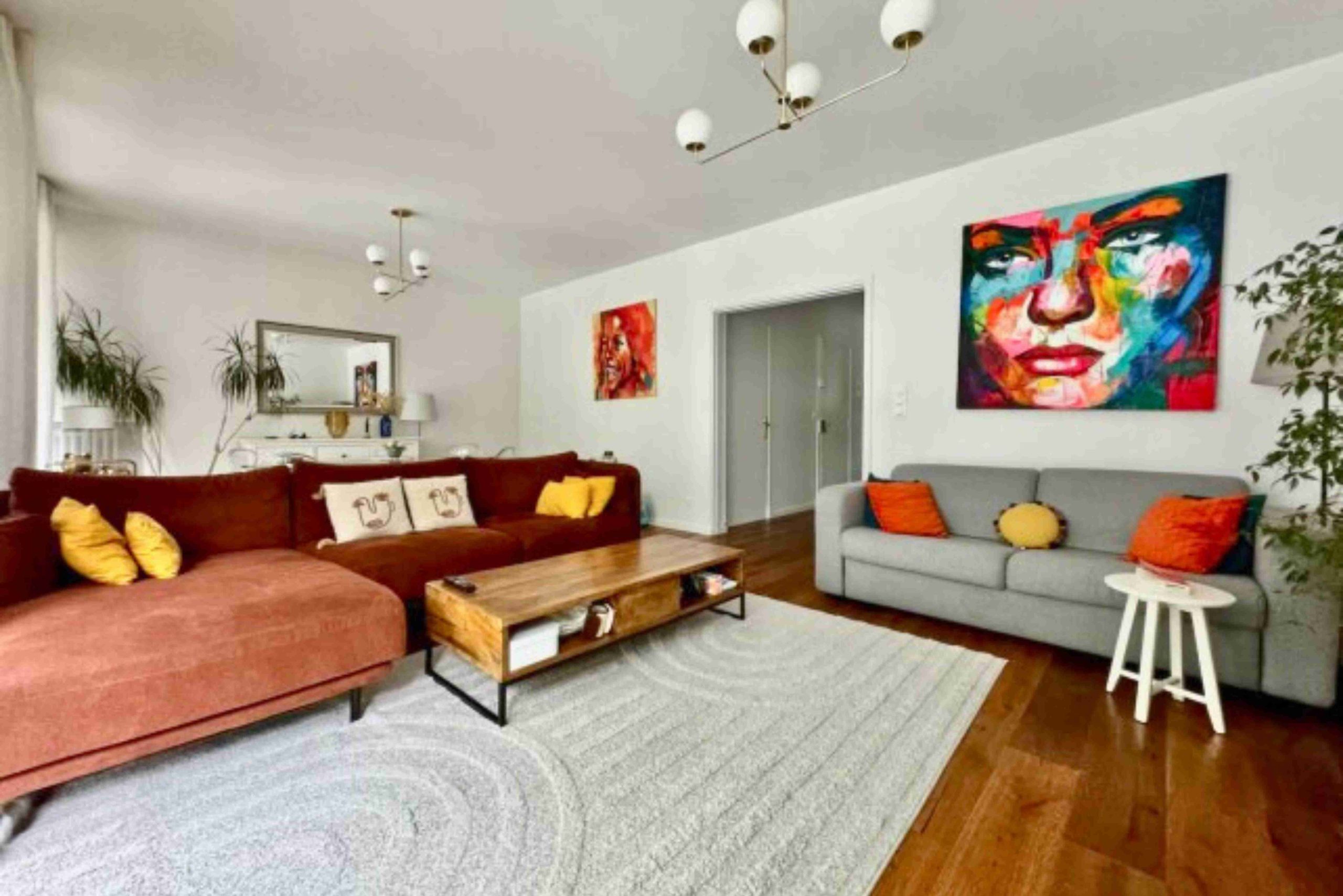 Etat existant séjour avant rénovation appartement parisien